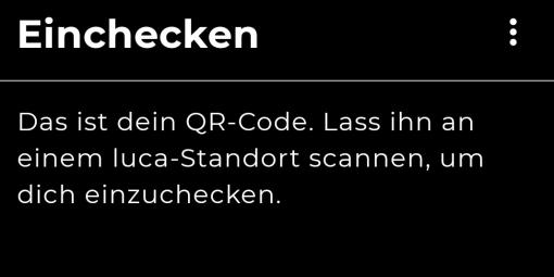 QR-Code in der Luca-App