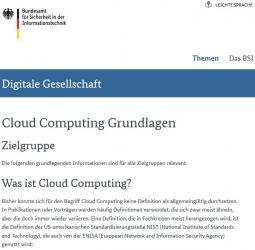 Abbildung der Internetseite