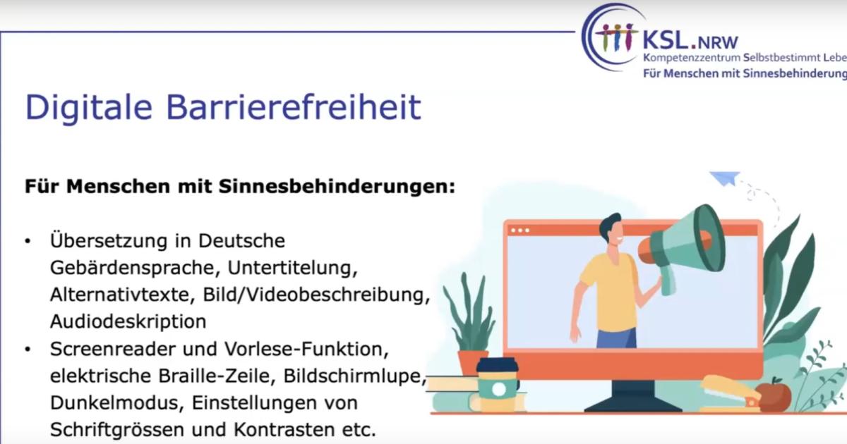 Neue Lern-Videos Zur Barrierefreiheit | Digital-Kompass