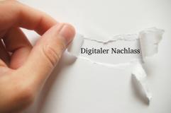 Schriftzug Digitaler Nachlass