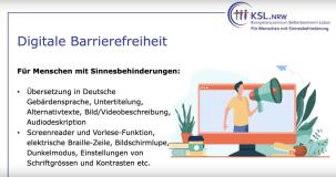 Ein Screenshot einer PowerPoint-Folie zum Thema digitale Barrierefreiheit